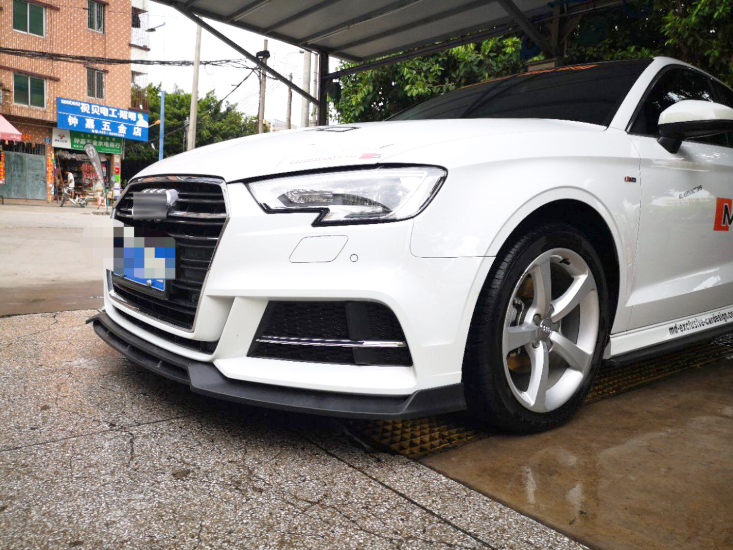 适用于17款奥迪a3改装前铲奥迪a3奥迪s3前铲前唇防撞小包围包角