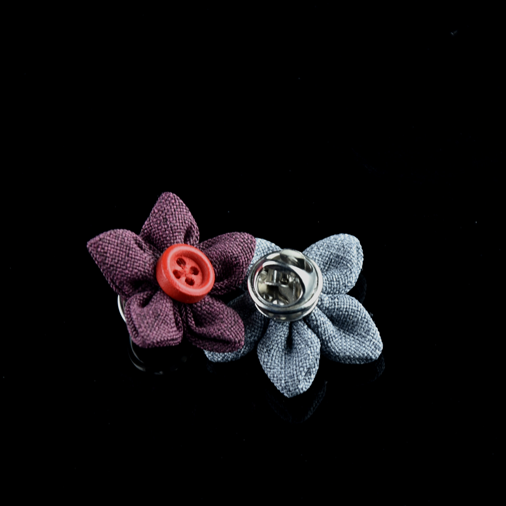 ym040韩版经典男士胸花蝴蝶扣针男士西服胸针五瓣精美短针胸花