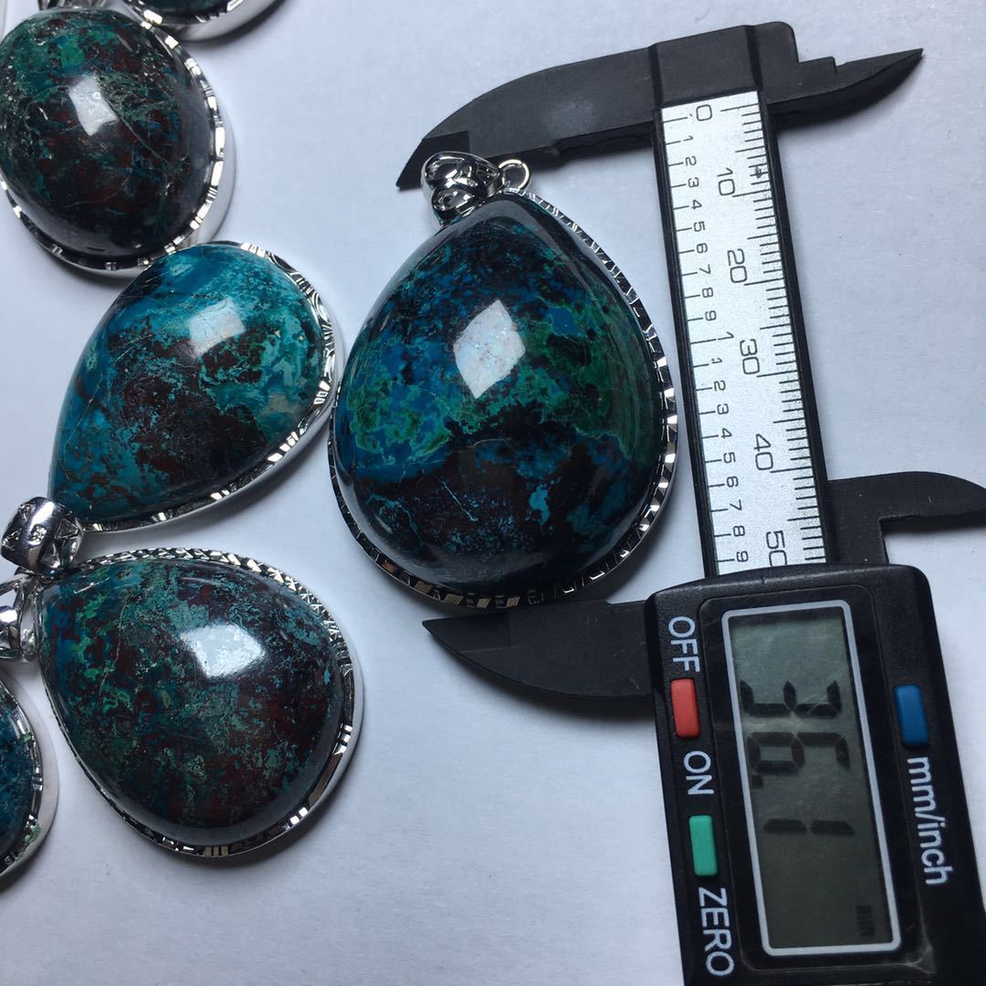 天然凤凰石项链项坠凤凰松吊坠情侣款凤凰松镶嵌吊坠挂件景色纹路