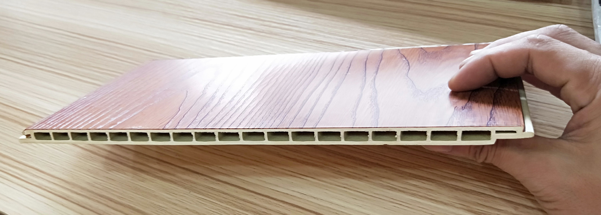 竹木纤维护墙板 400快装集成墙板 pvc室内免漆装饰板厂家现货批发-阿