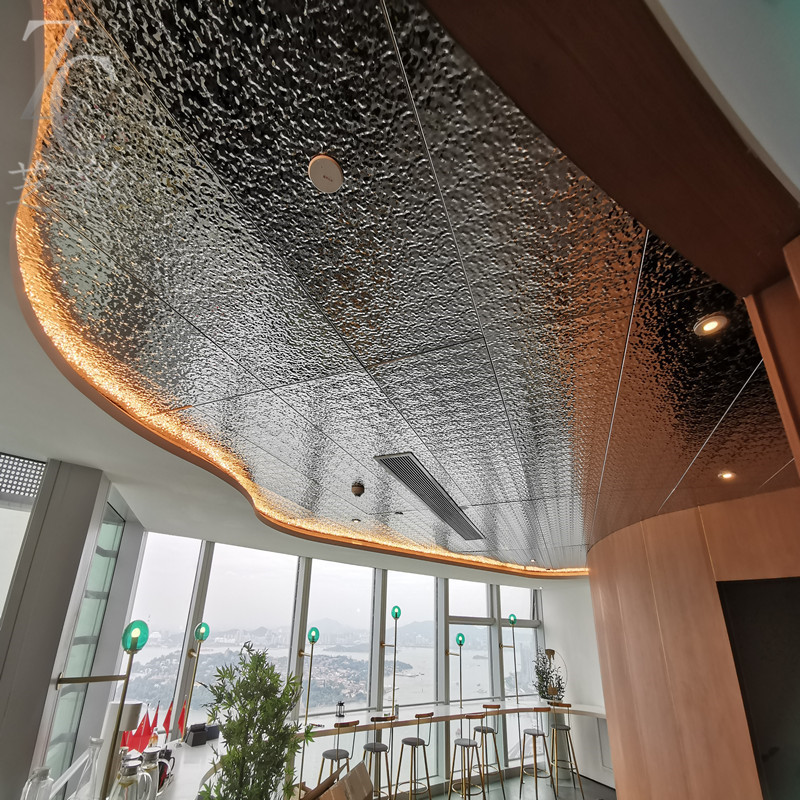 福建水波纹不锈钢厂家直售 吊顶压花小水波冲压板 金属板定制加工