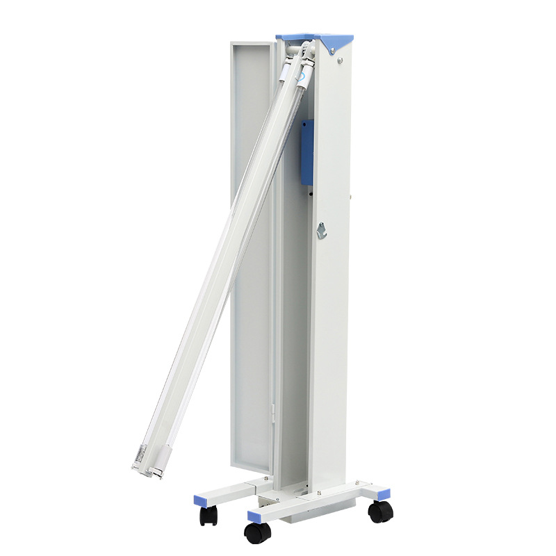 移动式紫外线消毒车医用双管紫外线杀菌灯车石英紫外线灯管杀菌