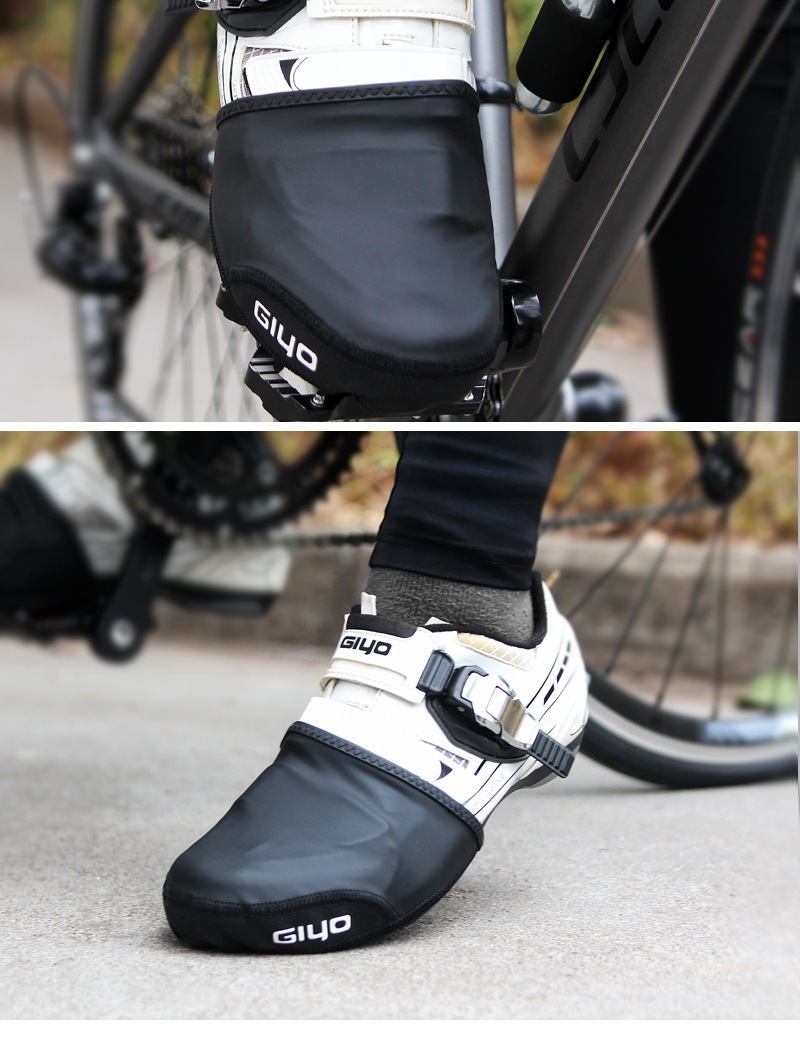 giyo自行车骑行鞋套锁鞋套半掌防风保暖山地车公路车自锁骑行鞋套