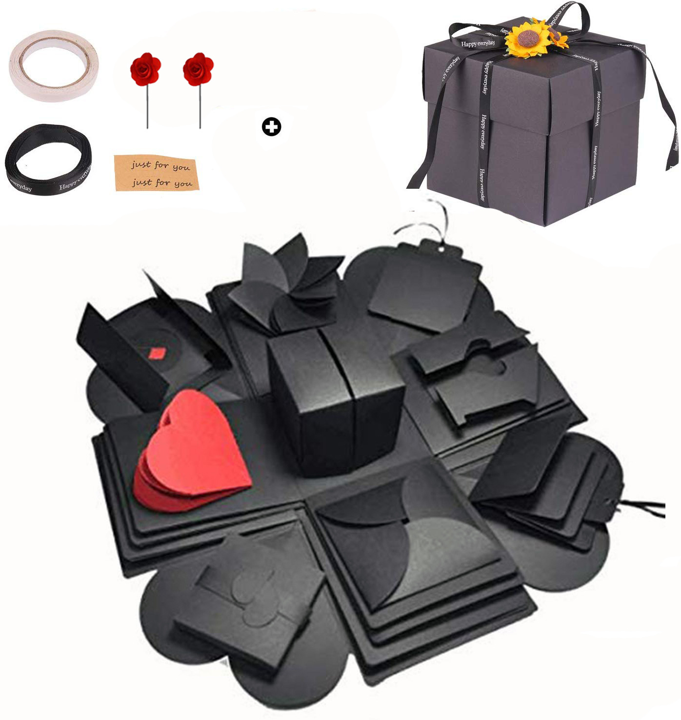 惊喜爆炸盒子 手工diy相册四边形 创意生日礼物纪念册抖音同款