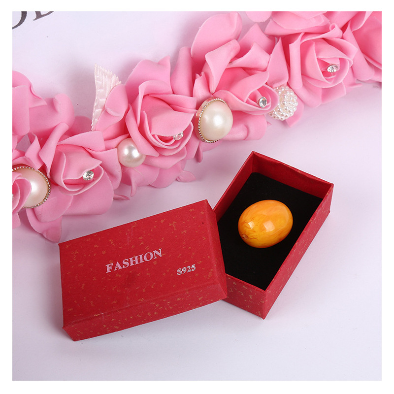 Foreign Trade Creative Tiandigai Gift Box Ring Necklace Simple Packaging Box Printing Fancy Paper Hard Box Spot Supply