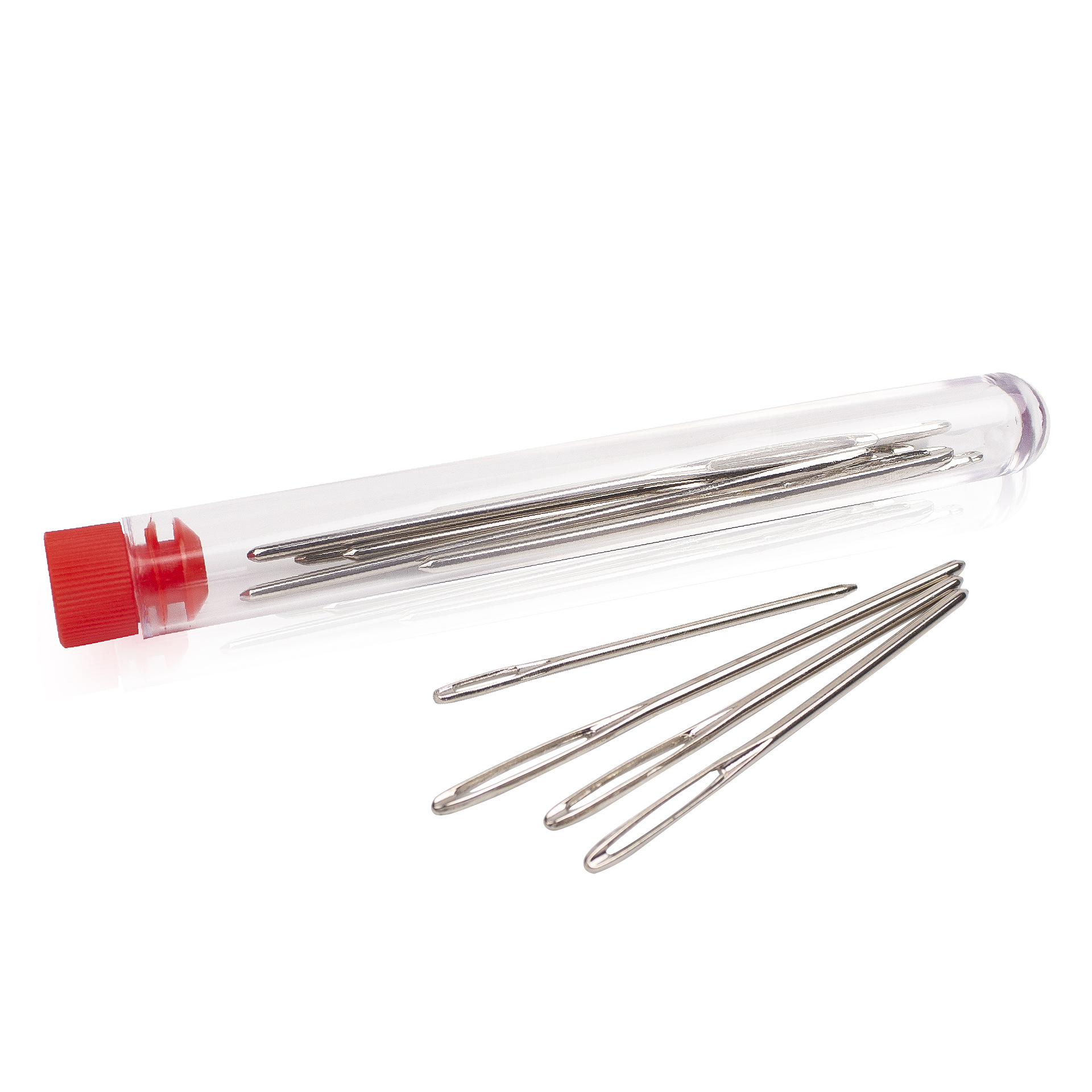 编织工具不锈钢钝头十字绣针缝合针绒线粗头大孔针9支瓶装批发针