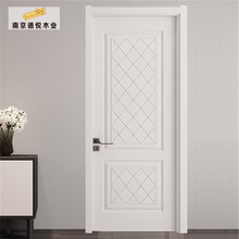 室内家用实木门可订 简欧套装门 美式纯白色烤漆门 卫生间房间门