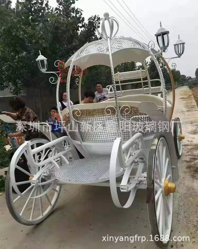 玻璃钢仿铜欧式马车雕塑高档商场美陈雕塑玻璃钢马车景观雕塑定制