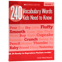 一年级孩子需要知道的240个单词词汇 英文原版 Scholastic学乐