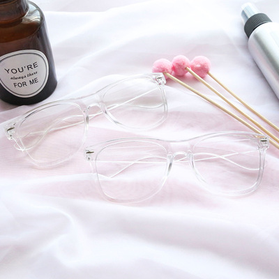漫韵 日系软妹 透明框 平光镜 学生 网红 素颜 复古眼镜 动漫周边