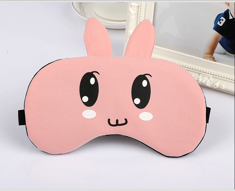 韩国个性卡通遮光睡眠眼罩可爱冰敷热敷睡觉护眼罩透气女订做眼罩