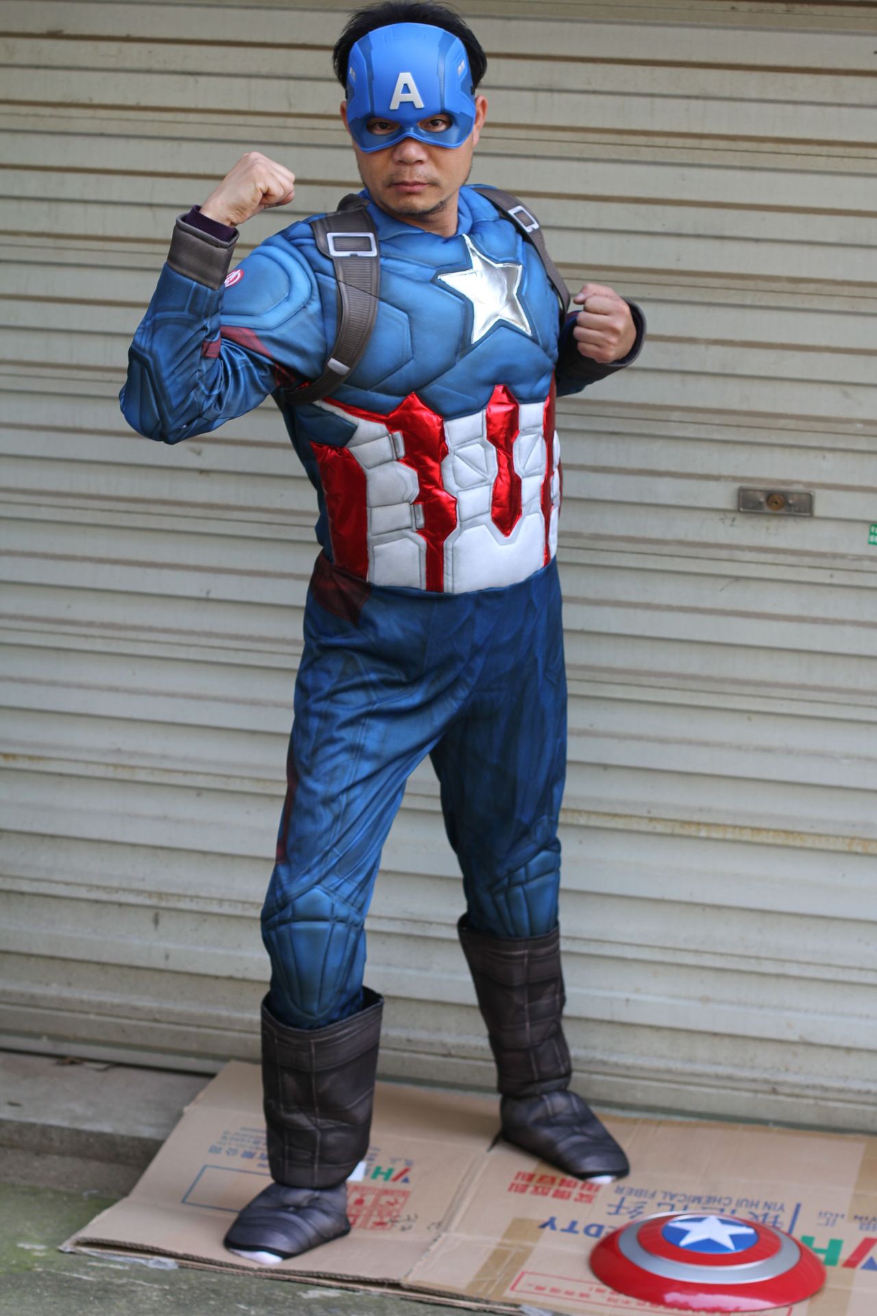 万圣节成人美国队长肌肉服装豪华套装动漫cosplay动漫演出表演服