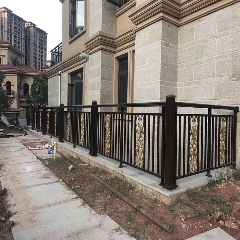 铝合金围墙护栏欧式别墅小区隔离栏铝合金围栏定制可上门安装
