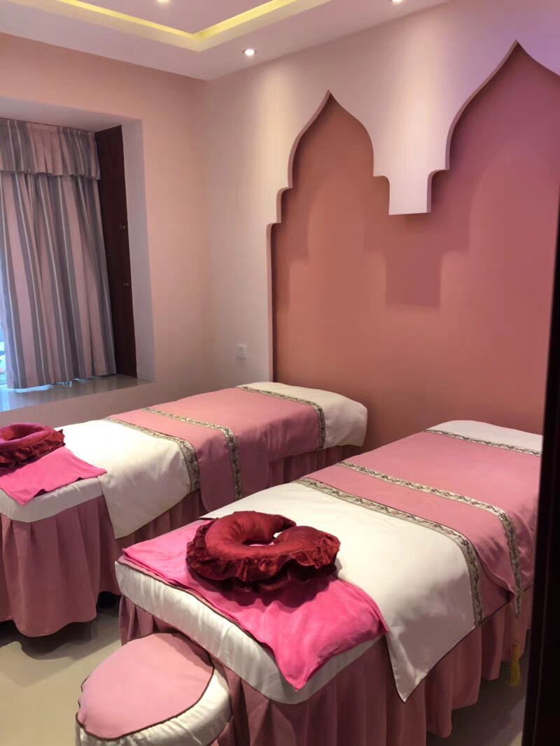 按摩代发批发绿色灰色理疗床罩床套高档风一件纯棉北欧美容四件套