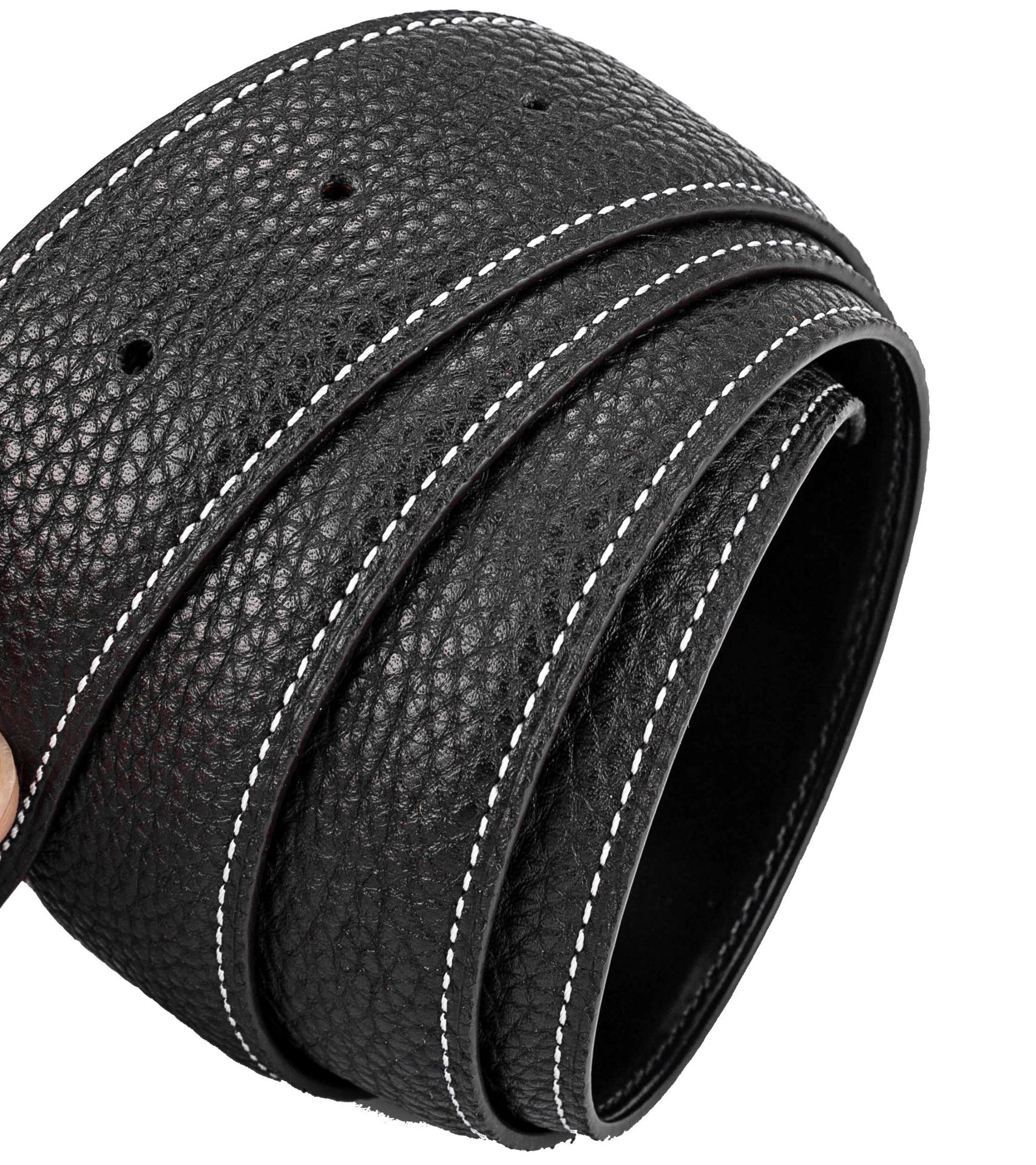 男女士真皮腰带 高端品质 原版togo皮荔枝纹进口头层牛皮白线12色