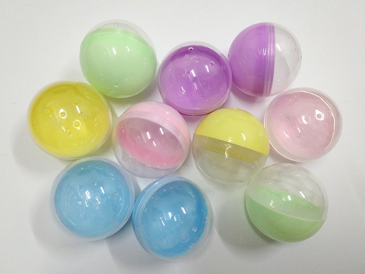厂家批发扭蛋壳 无毒环保,弹性好,颜色亮丽 75mm圆形扭蛋壳