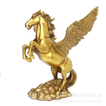 批发铜马铜飞马摆件十二生肖马跃马家居办公室装饰工艺品-阿里巴巴