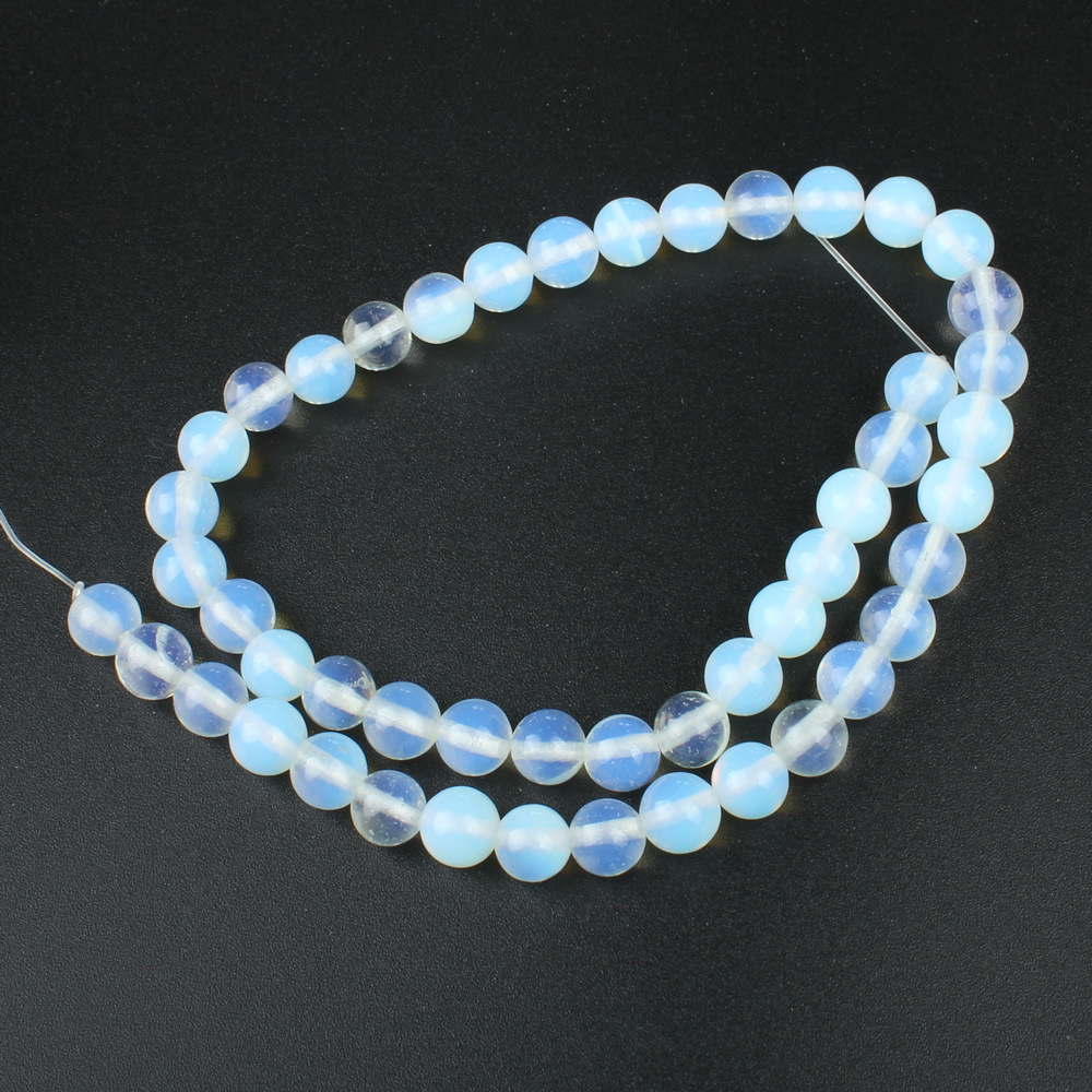 天然半宝石珠子 蛋白石散珠 4-10mm用于制作diy项链手链饰品配件