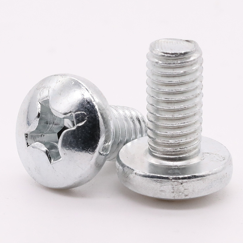 m3m4m5m6m8碳钢镀锌十字槽盘头螺钉圆头十字螺丝*4/5-70 gb818-85