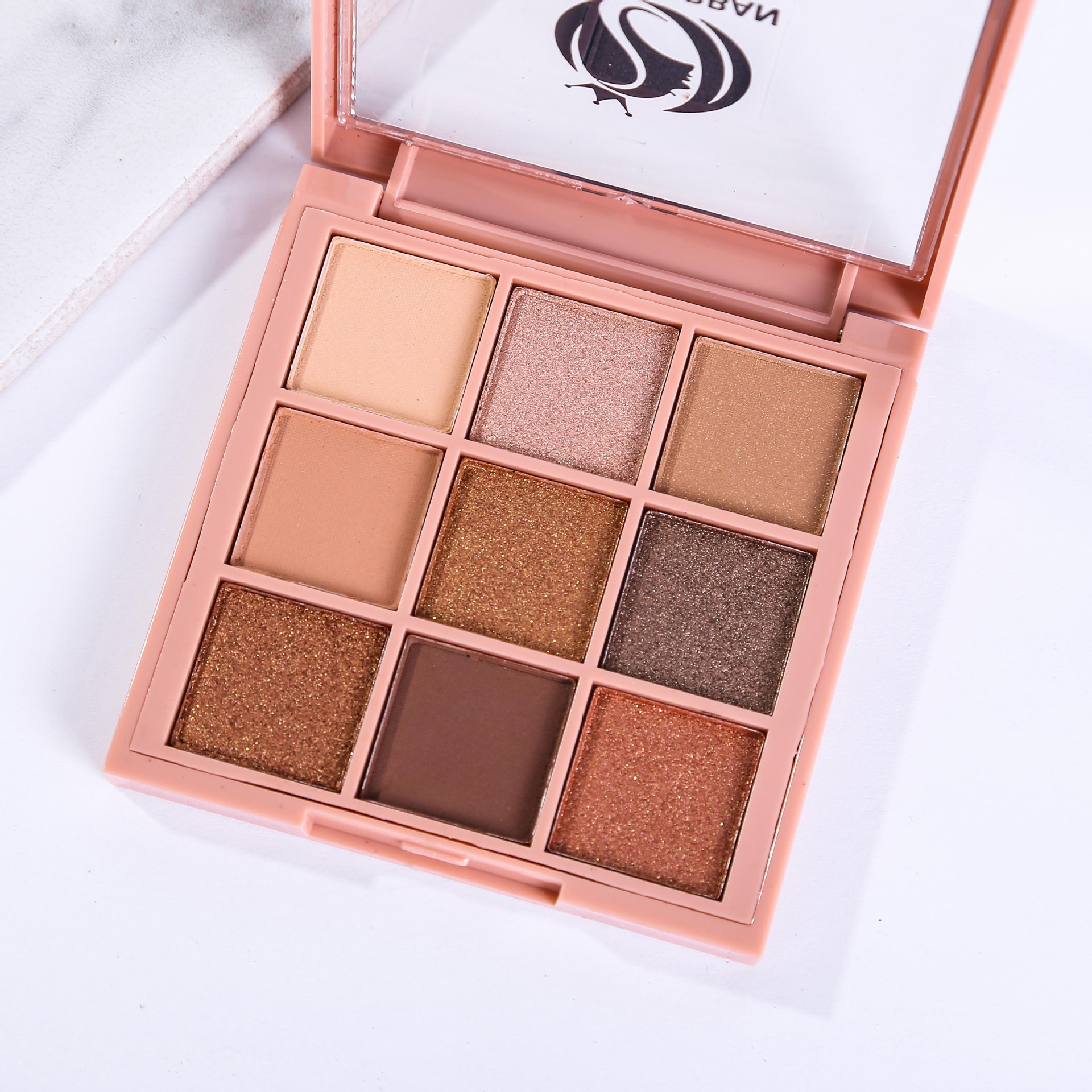 韩版9色眼影盘珠光哑光九宫格亮片眼影ins网红初学者现货厂家直销