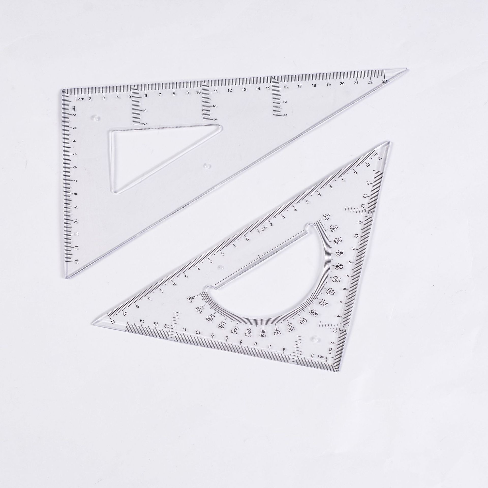 三角板学生文具套装绘图三角板25/30/35/40cm三角板套装