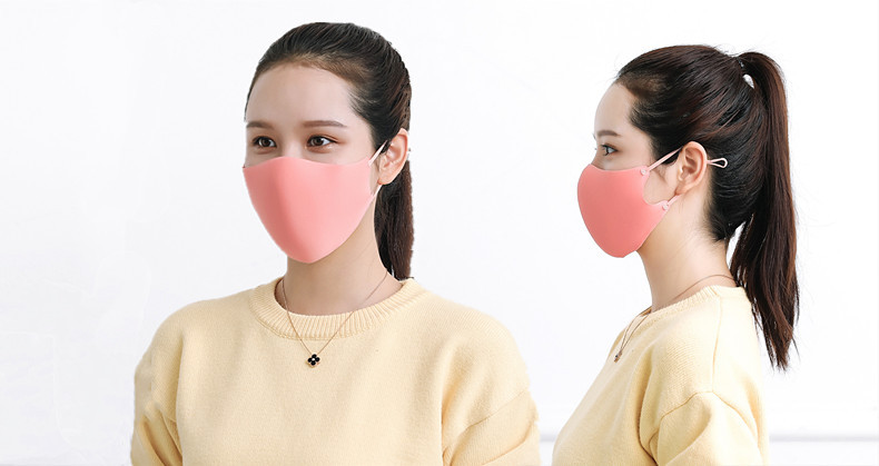 夏季海绵棉质口罩户外骑行防护防尘口罩个性时尚男女同款四季可戴