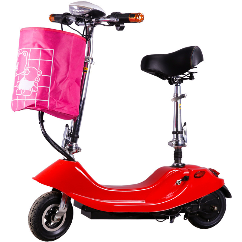 小海豚女士迷你电动车成人自行车代步车小型电瓶车折叠电动滑板车