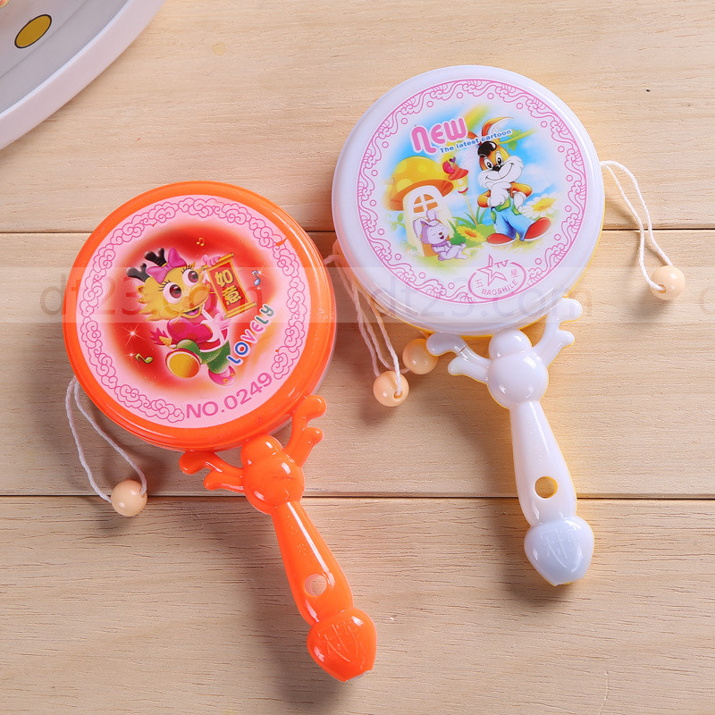 一元店拨浪鼓 小摇鼓 婴幼儿玩具 一元一样地摊日用百货货源批发