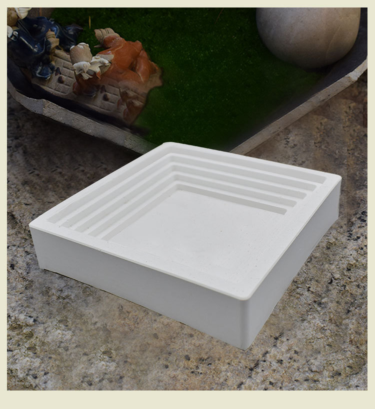 新品水泥烟灰缸模具简约多边形圆形方形水泥烟灰缸混凝土硅胶模具