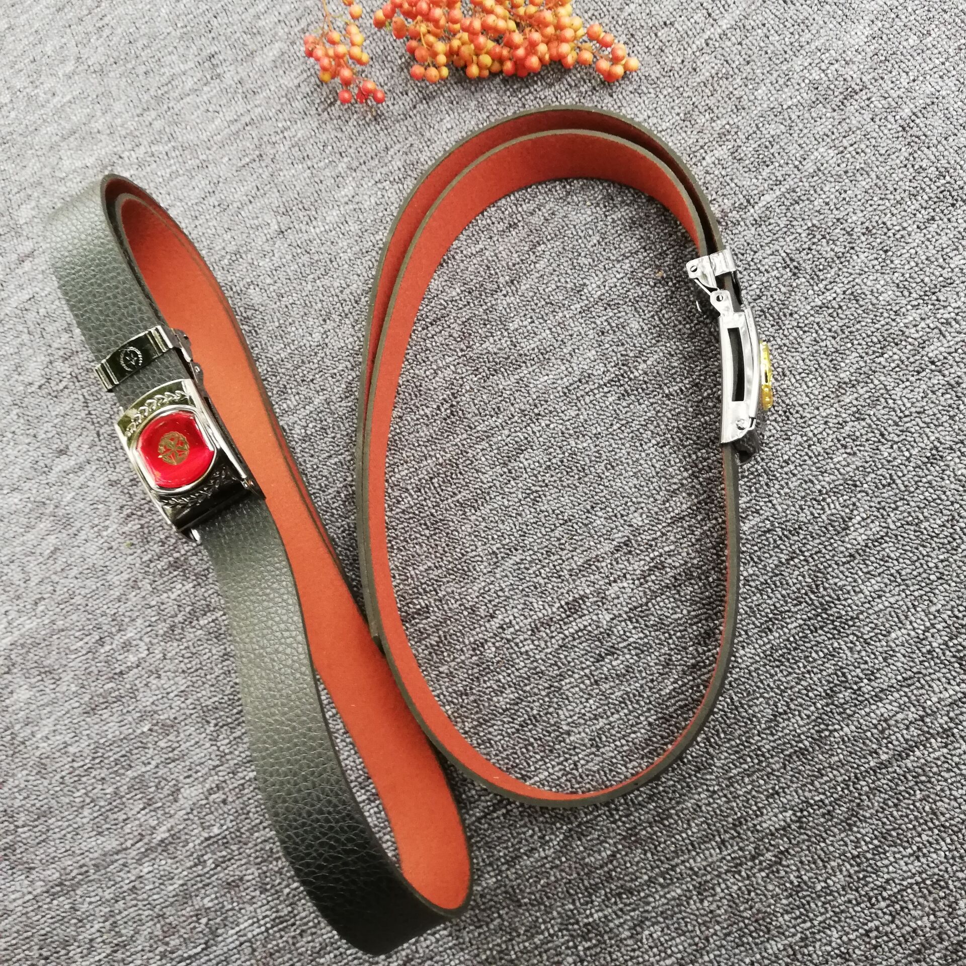 军供荔枝纹毛皮仿牛皮便宜牛筋无牙军训保安将军腰带跑量摆摊皮带