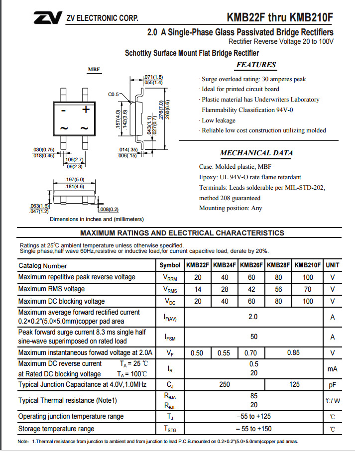 kmb26f2a60v运放肖特基桥式整流器mbfzv