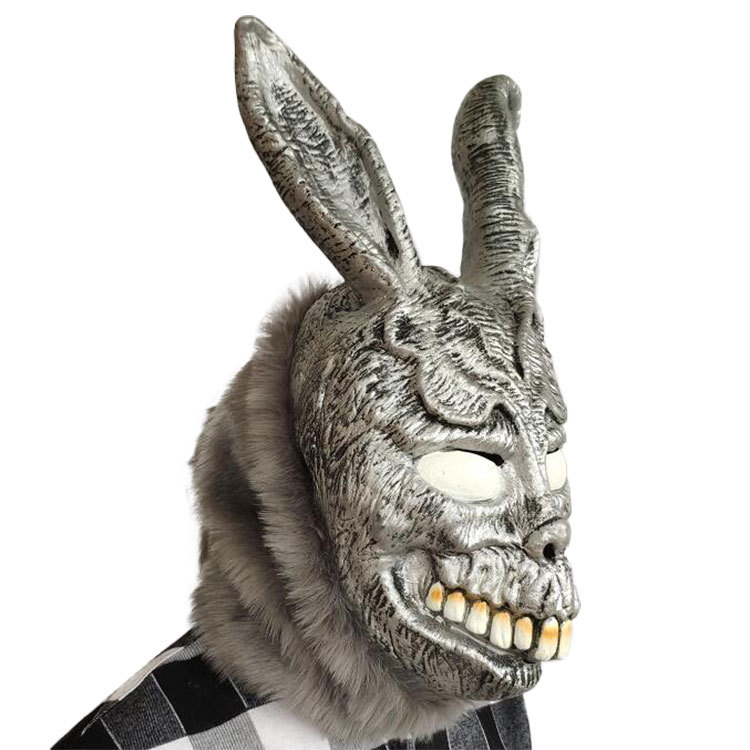 弗克兰愤怒的兔子面具死亡幻觉邪恶银兔动物头套donnie darko道具