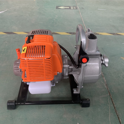 1寸小型农用二冲程汽油机水泵小型农田浇灌抽水机4冲程自吸泵