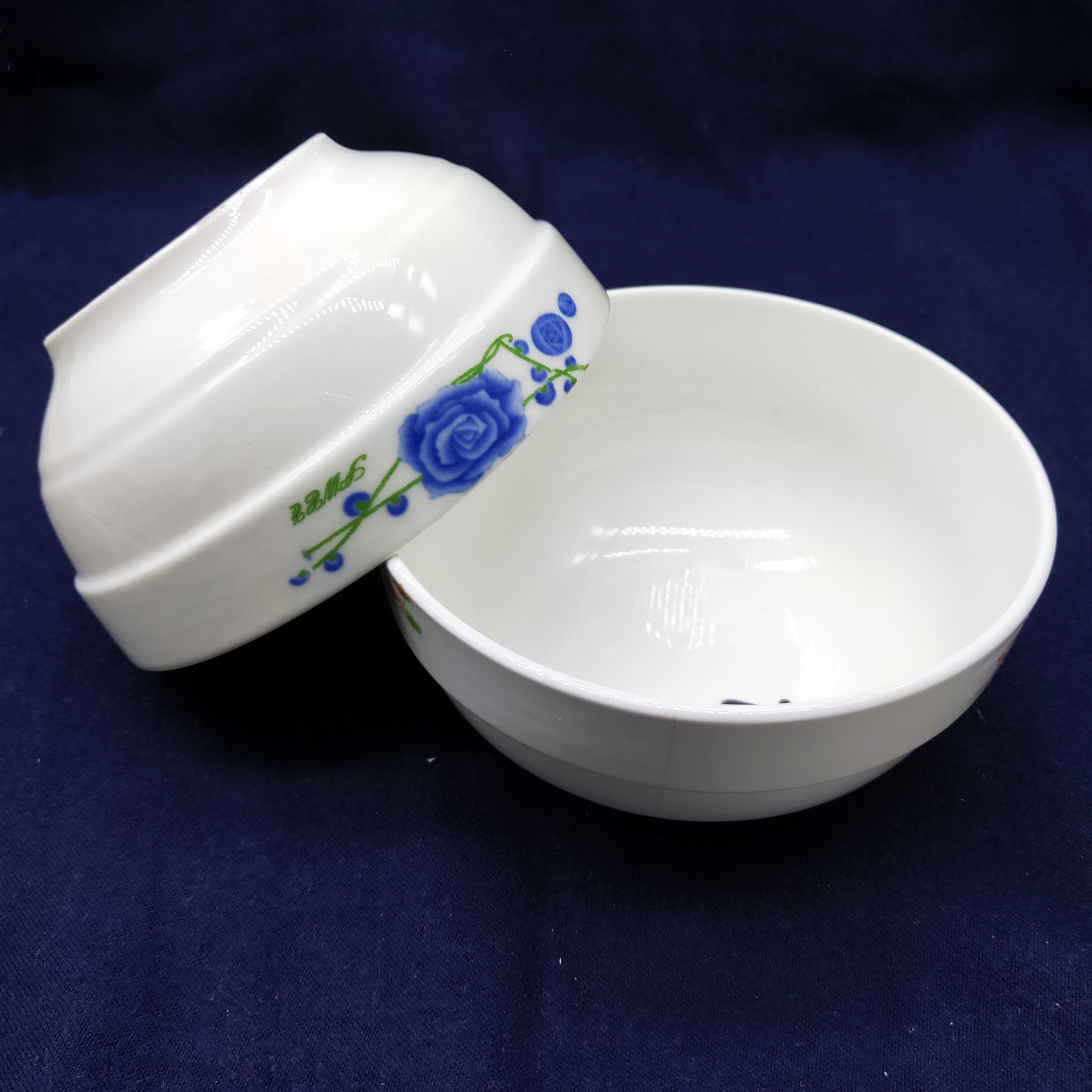 4.5英寸护边碗 日用瓷 金花多种花色 陶瓷米饭碗 家庭厨房陶瓷碗