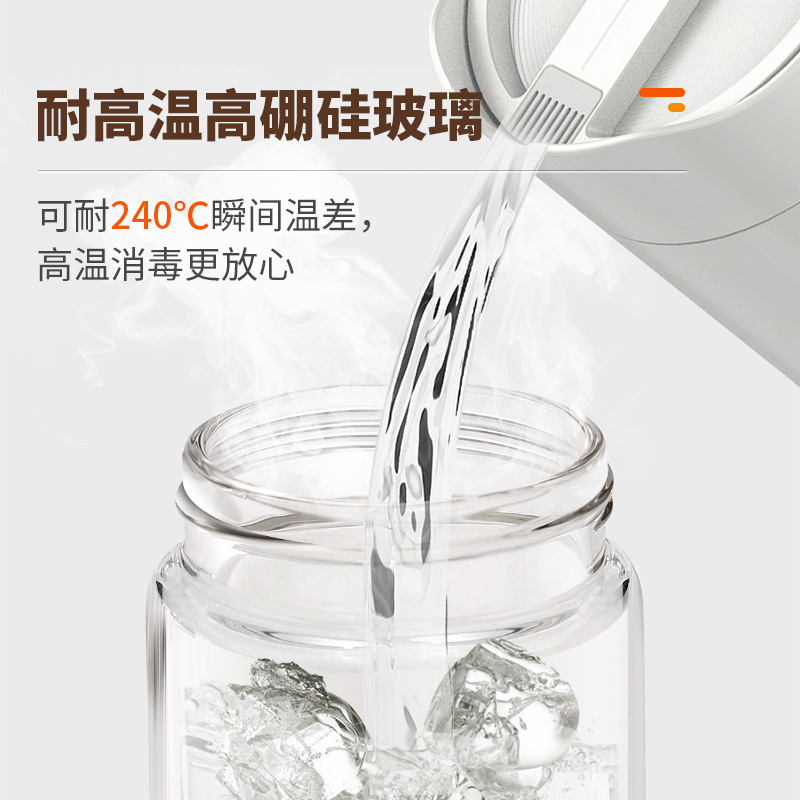 AMINNO Kitchen Supplies Sealed Bird's Nest Jar Borosilicate Glass Jar Water Cup Food Grade Yogurt Honey Pot Wholesale