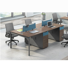 新款屏风办公桌职员办公桌员工位4人6人8人办公桌椅办公家具