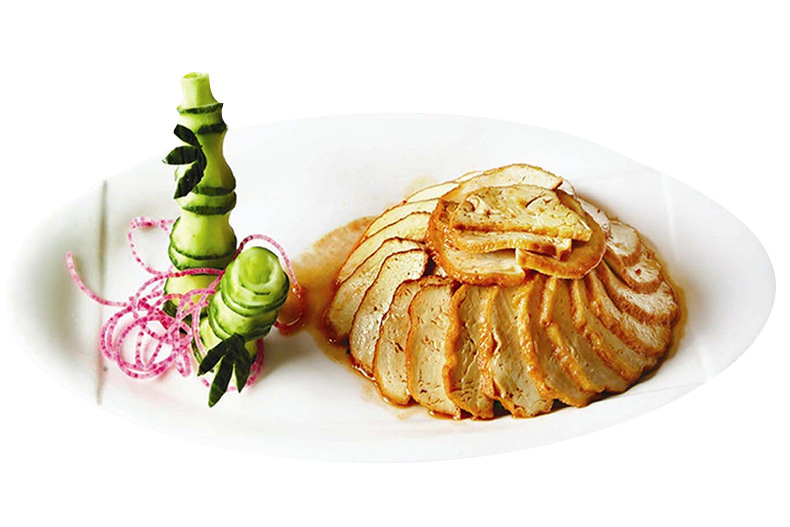 虾籽皮鸡 扬州特产 淮扬菜 酒店特色菜 厂家批发宴会冷菜摆盘冷盘