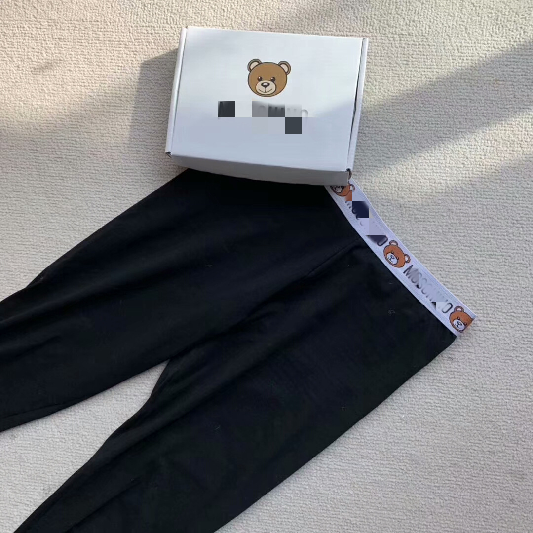 2019新款春夏季薄款高腰小熊冰丝打底裤显瘦修身高弹薄款九分裤代