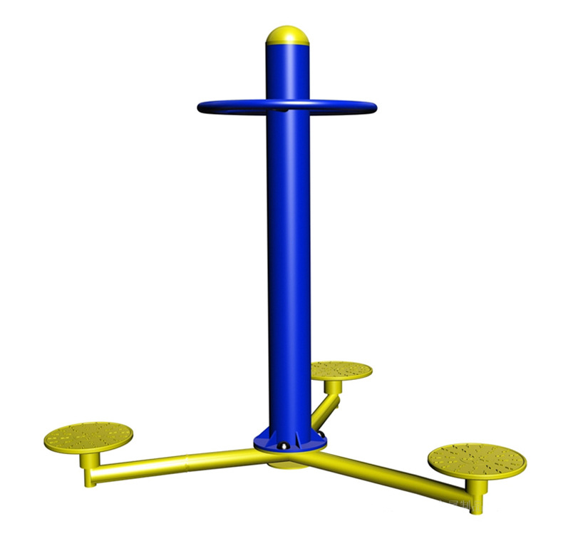 厂家直销三位扭腰器 户外健身路径 室外健身器材三人扭腰器批发