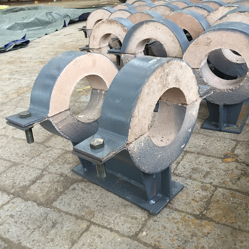 供应蒸汽管道架空专用隔热管托蛭石隔热管托长输热网lr型隔热管托