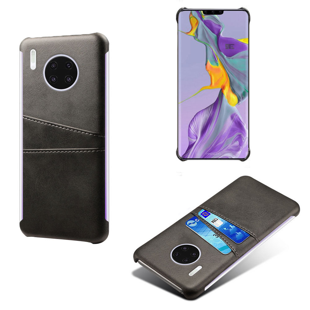 适用华为huawei mate 30 pro手机壳手机套皮套疯马纹插卡保护皮套