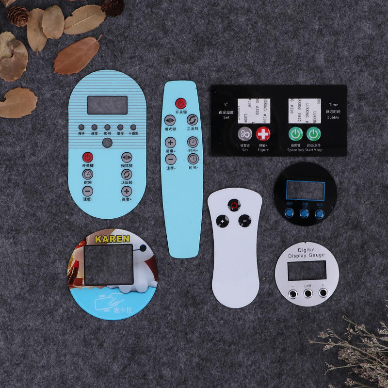 厂家批发机械设备按键开关pvc不干胶背胶铭牌pvc薄膜控制开关面贴