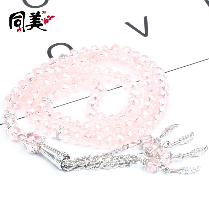 Tongmei Bracelet Optimized Artificial Cut Crystal 99 Muslim Rosary Bracelet Taobao Cross-Border Supply Wholesale