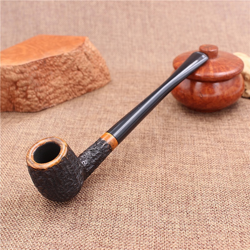 热销新款石楠斗长柄石楠木手工过滤烟斗长久耐用厂家直销