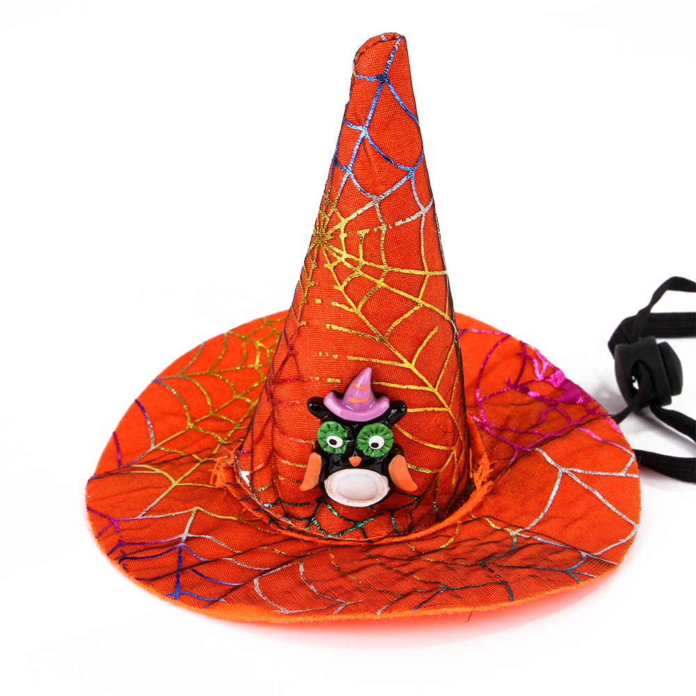 Creative New Pet Supplies Cat Halloween Christmas Hat Spider Pumpkin Headgear Dog Funny Headdress