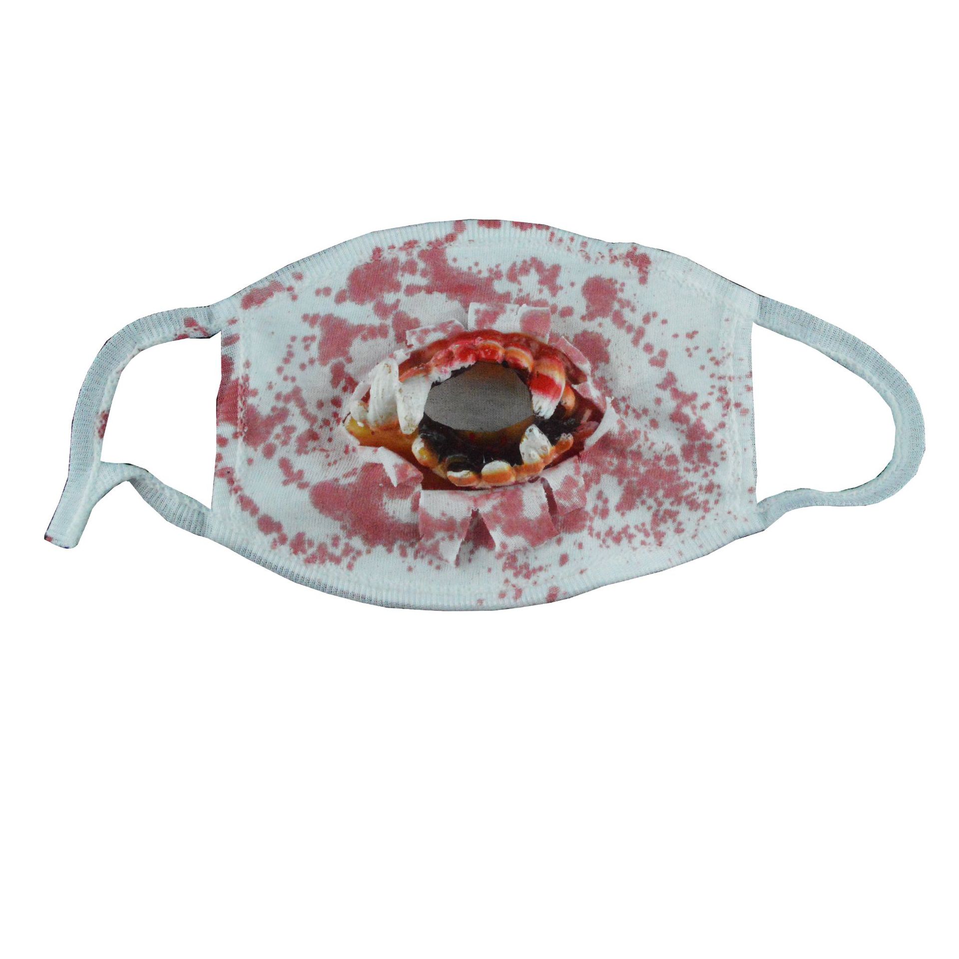 万圣节恐怖口罩丧尸僵尸吸血鬼装扮恐怖流血口罩装饰整蛊假牙口罩