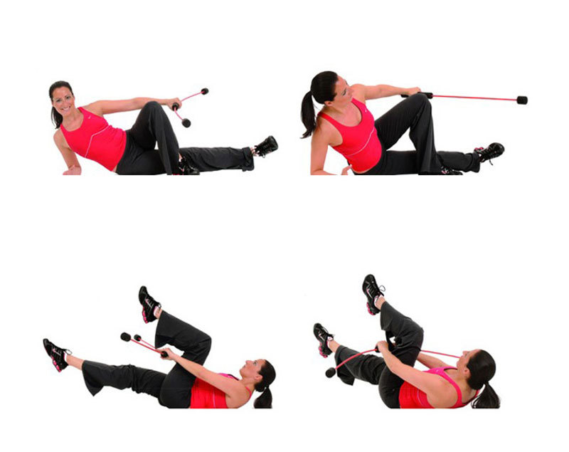 okpro飞力士棒健身弹力棒瑜伽体操振动杆抖棒弹力棍阻力弹力杆