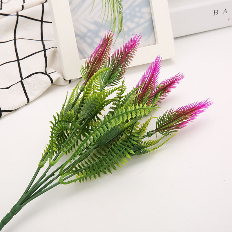 仿真松尾草家居装饰花 盆栽插花配材波斯草 仿真植物塑料花