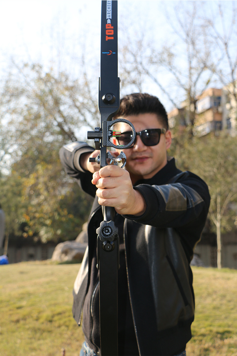 二代美猎猎神鹰眼分体弓箭 狩猎反曲弓 56英寸金属弓把美猎