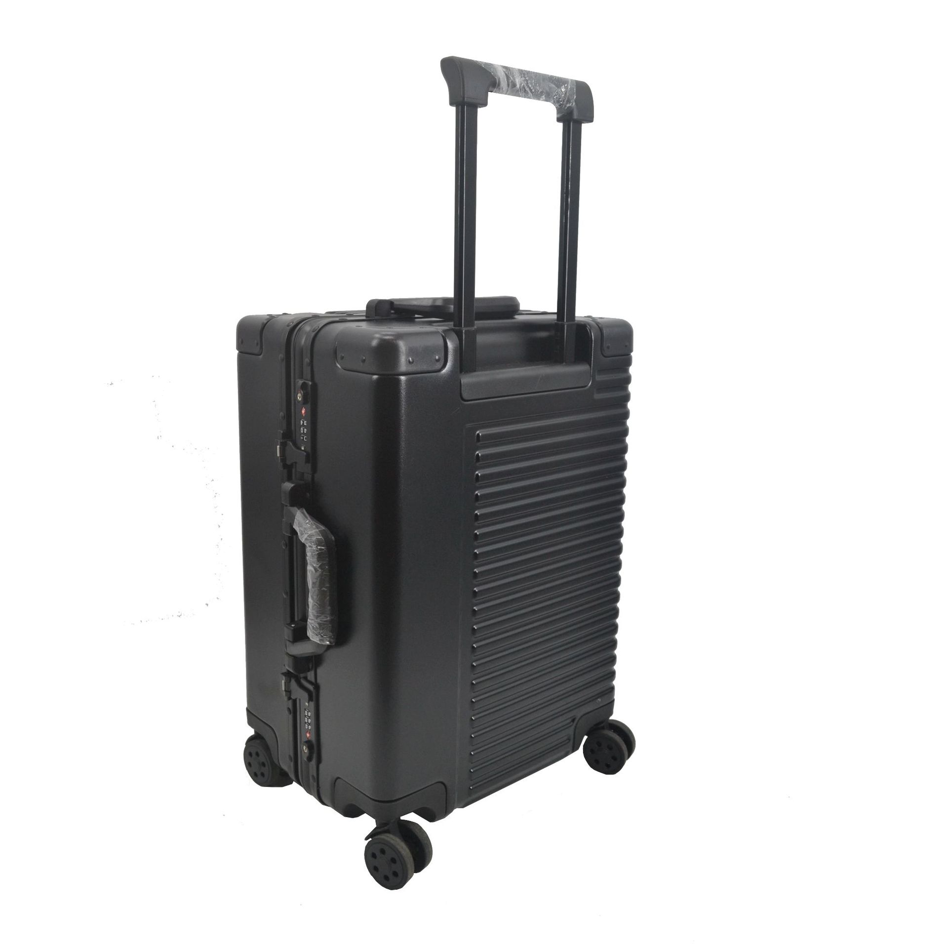 定制时尚纯20寸pc拉杆箱静音耐磨万向轮24寸旅行箱全铝拉杆拉杆箱